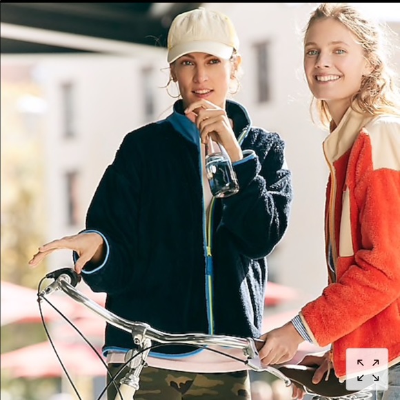 Jcrew Superplush sherpa full-zip Jacket Sz: Small - Picture 3 of 6